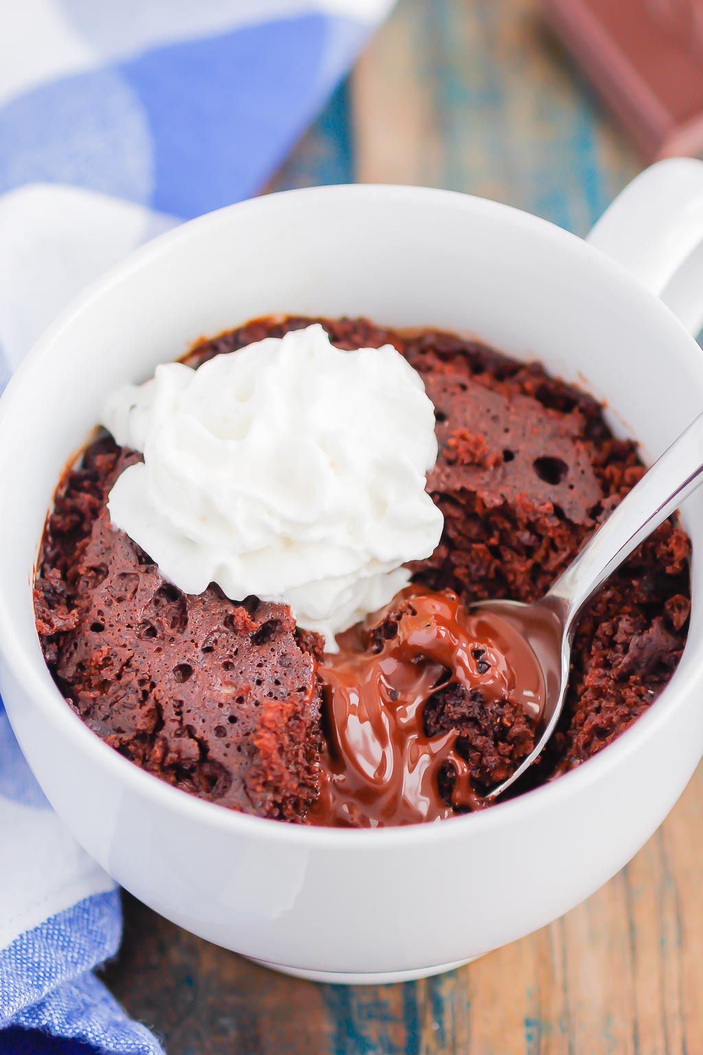 Chocolate-Chili Lava Mug Cake
