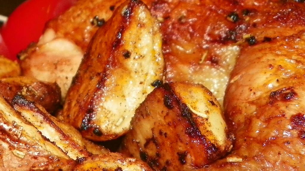 Herb-Crusted Chicken with Rosemary Potatoes
