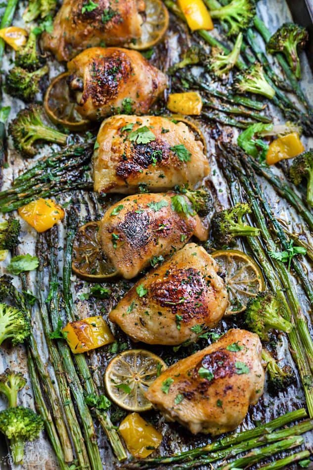 Sheet Pan Honey-Lime Chicken with Roasted Vegetables