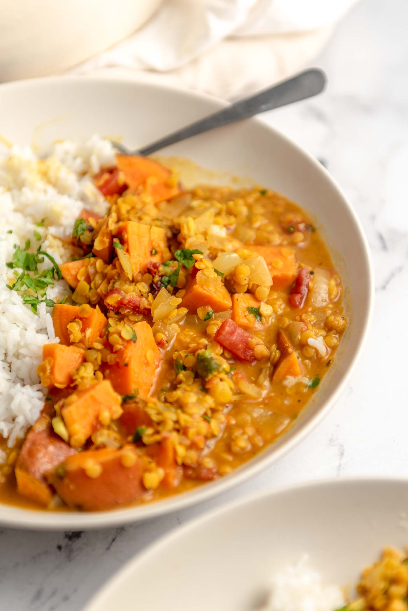 Coconut-Pineapple Vegan Curry with Sweet Potatoes