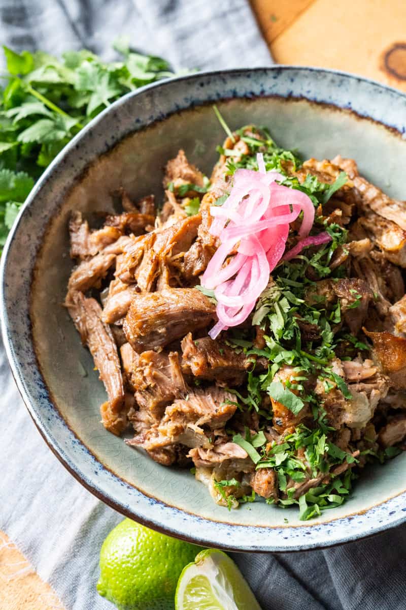 Slow-Cooked Chipotle Pork Carnitas with Pickled Red Onions