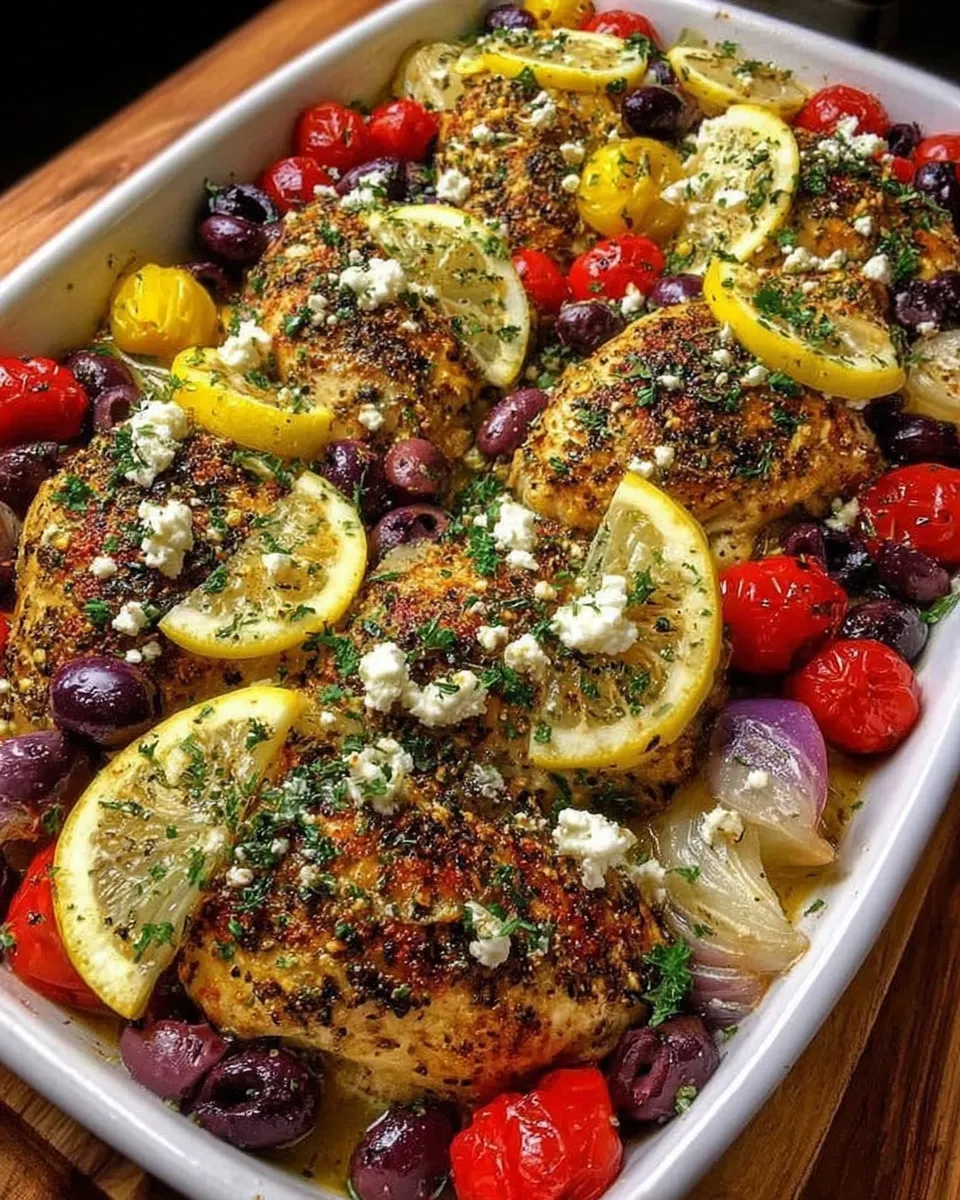 Slow-Roasted Mediterranean Chicken with Lemon and Oregano