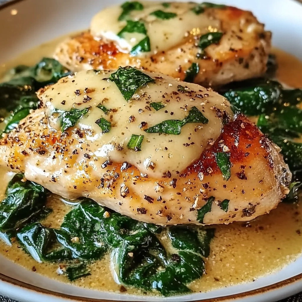 One-Pot Garlic Butter Chicken with Spinach and Parmesan