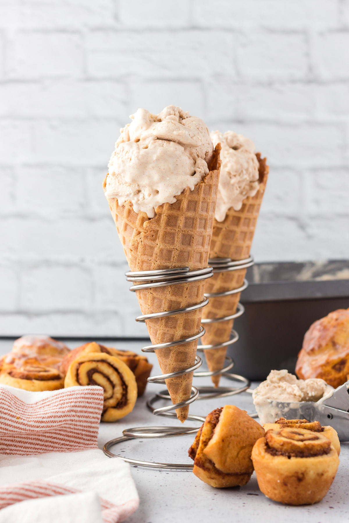 No-Churn Cinnamon Swirl Ice Cream