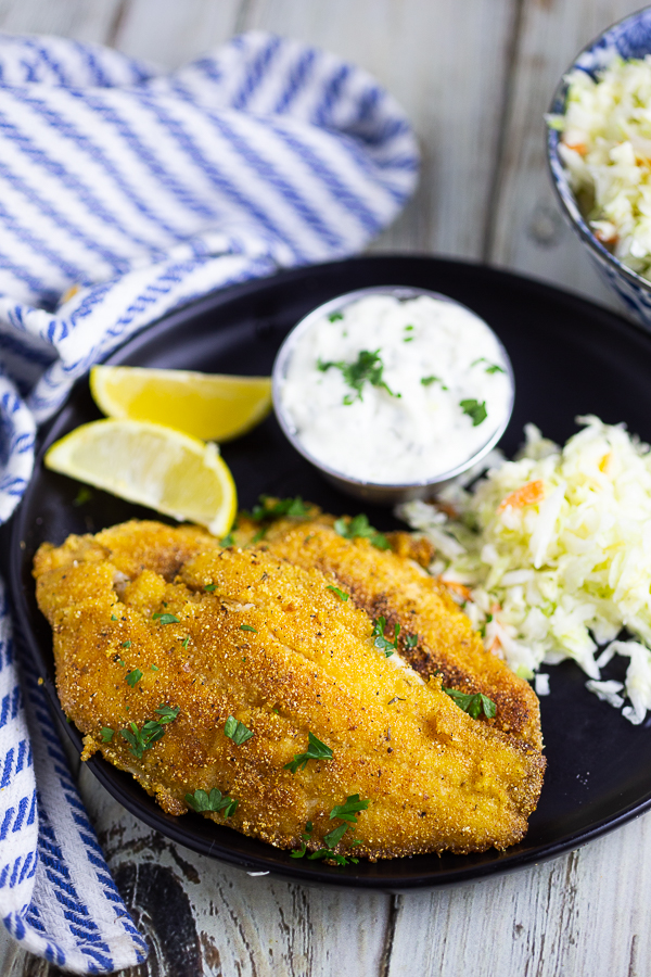 Pan-Fried Catfish with Creamy Southern Slaw