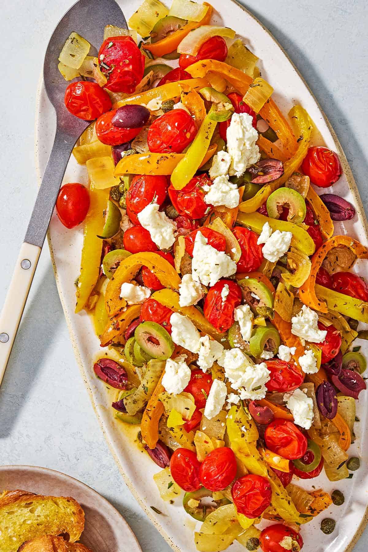 Tapas-Style Seasonal Vegetable Medley with House-Infused Olive Oil