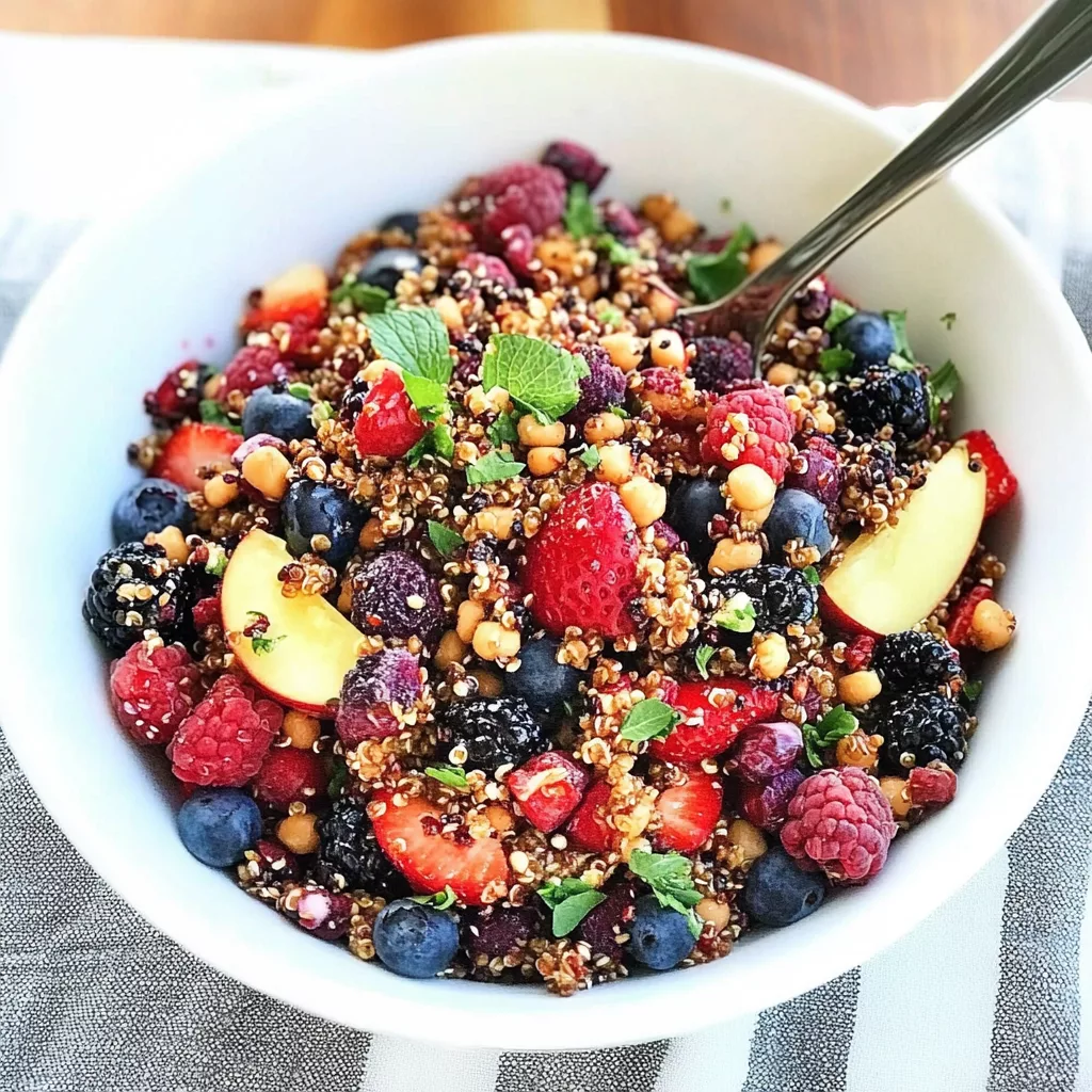 Montana Wild Berry and Quinoa Salad with Balsamic Vinaigrette