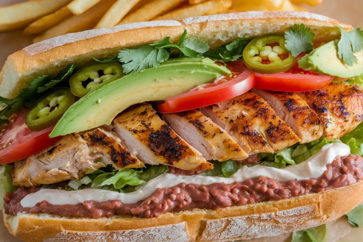Nuevo Latino Halal Chicken Tortas with Avocado and Pickled Jalapeños