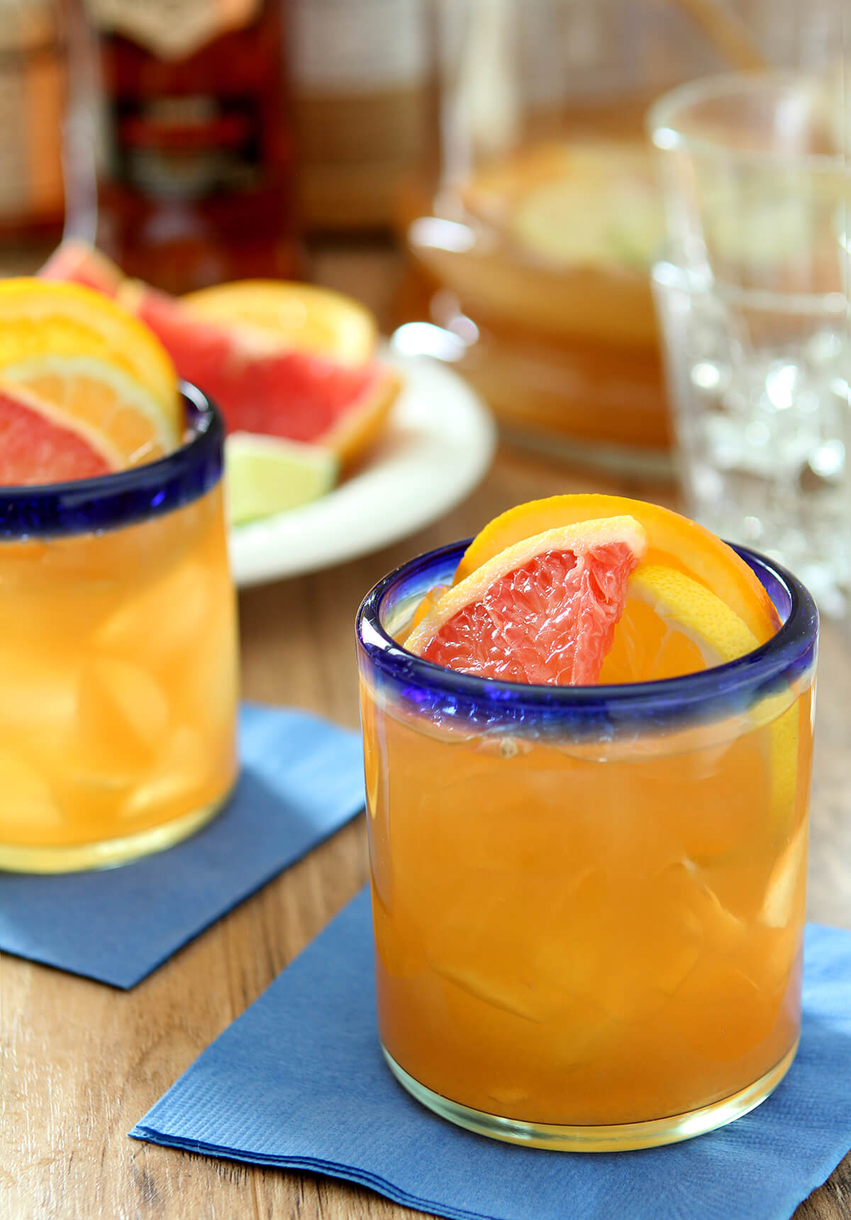 Spiced Rum and Citrus Fruit Punch