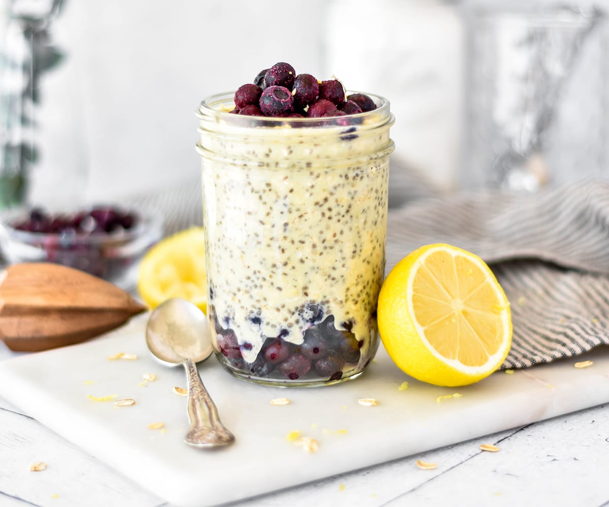 K-BID Collectibles' Lemon-Blueberry Overnight Oats