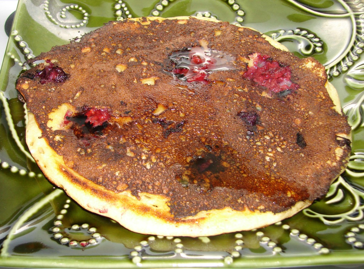 Oregon Berry and Honey Pancakes with Mint