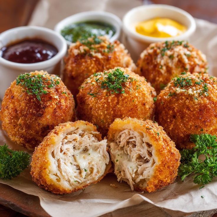 Fried Chicken Coxinhas with Creamy Catupiry Filling