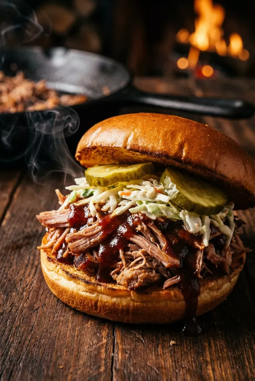 Slow-Smoked Memphis-Style Pulled Pork with Tangy Barbecue Sauce