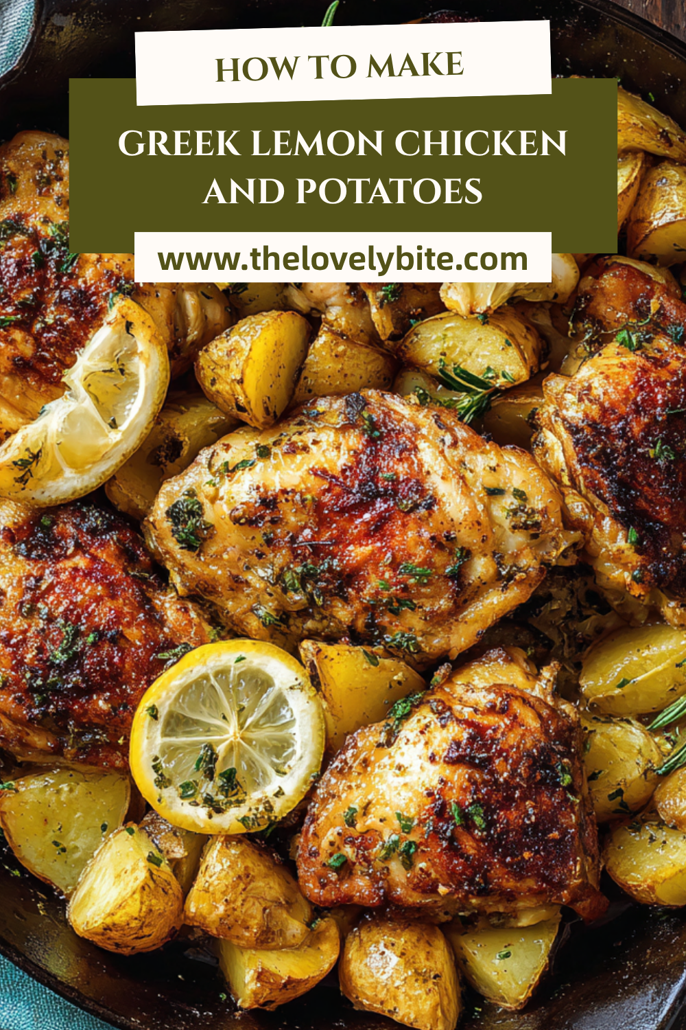 Lemon-Oregano Chicken with Garlic Potatoes