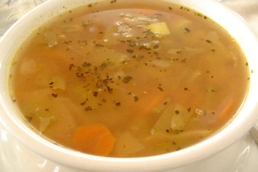 Fresh Garden Vegetable Soup with Dill