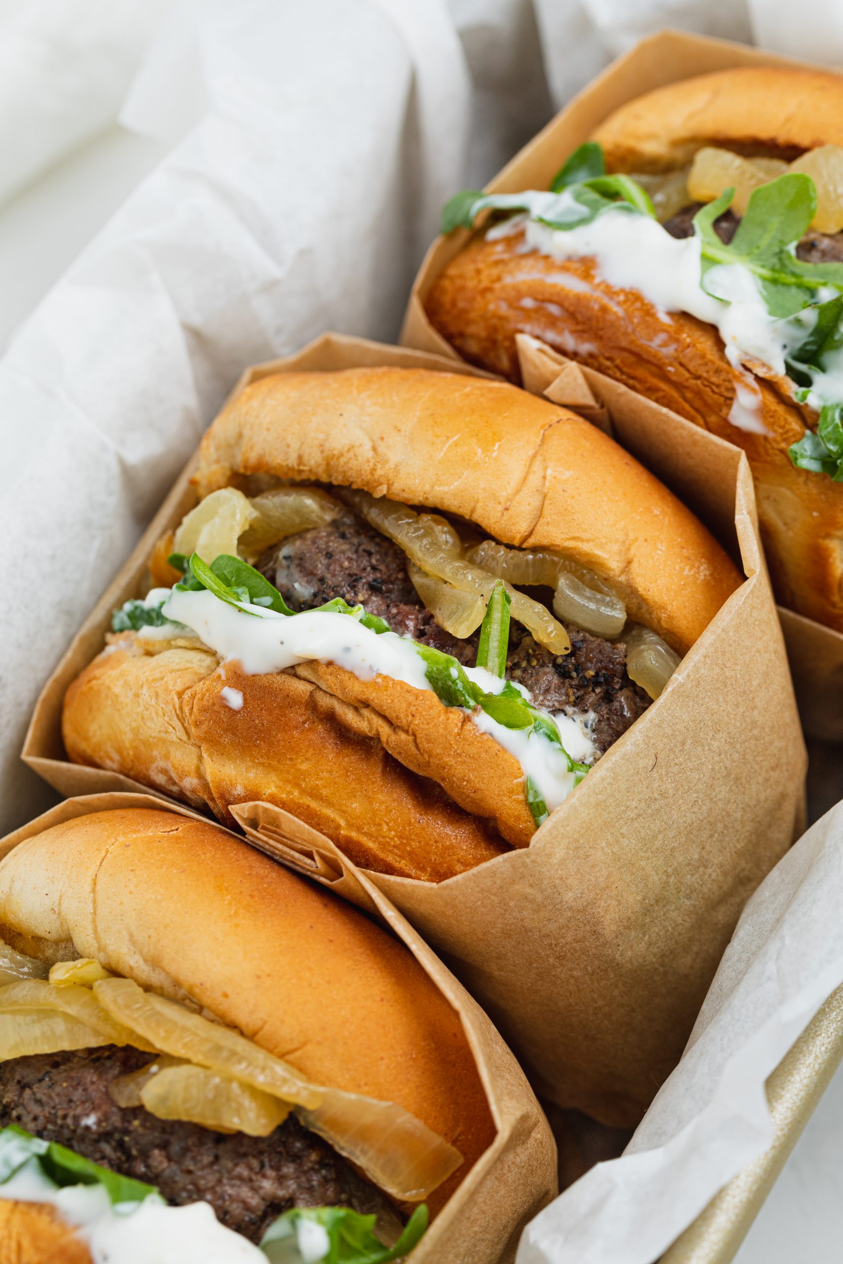 Chargrilled Burger with Housemade Pickles and Garlic Aioli
