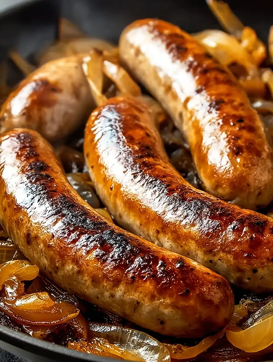 Barbecue Grilled Sausage with Onion Jam
