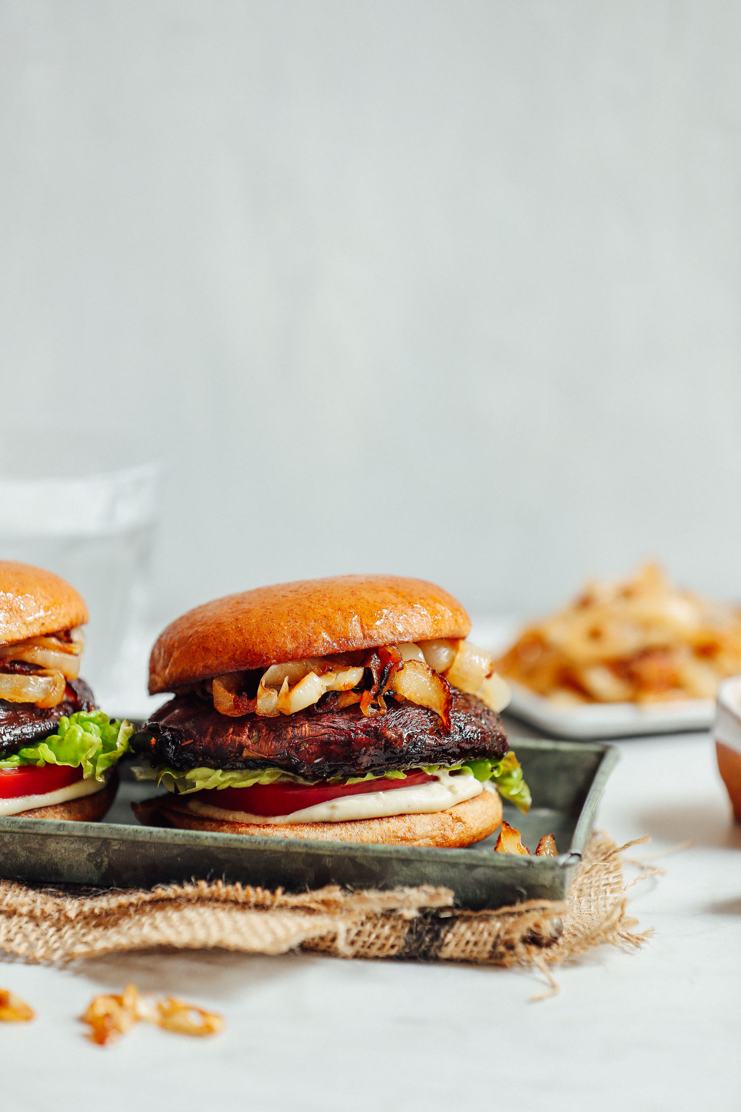 Scratch-Made Beef Burger with Pickled Red Onions and Garlic Aioli