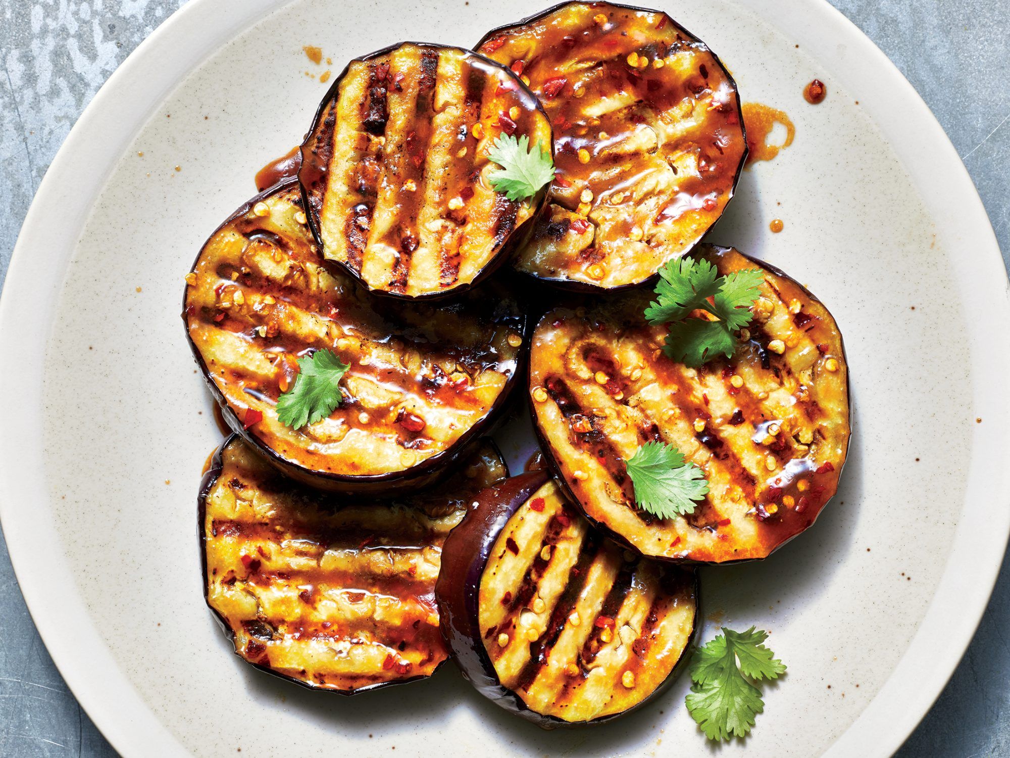 Miso-Glazed Grilled Eggplant Steaks