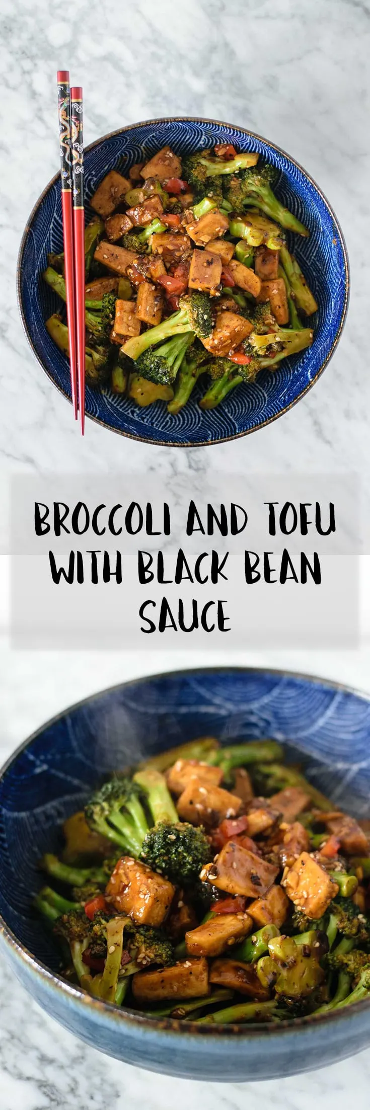 Stir-Fried Tofu and Broccoli with Spicy Black Bean Sauce