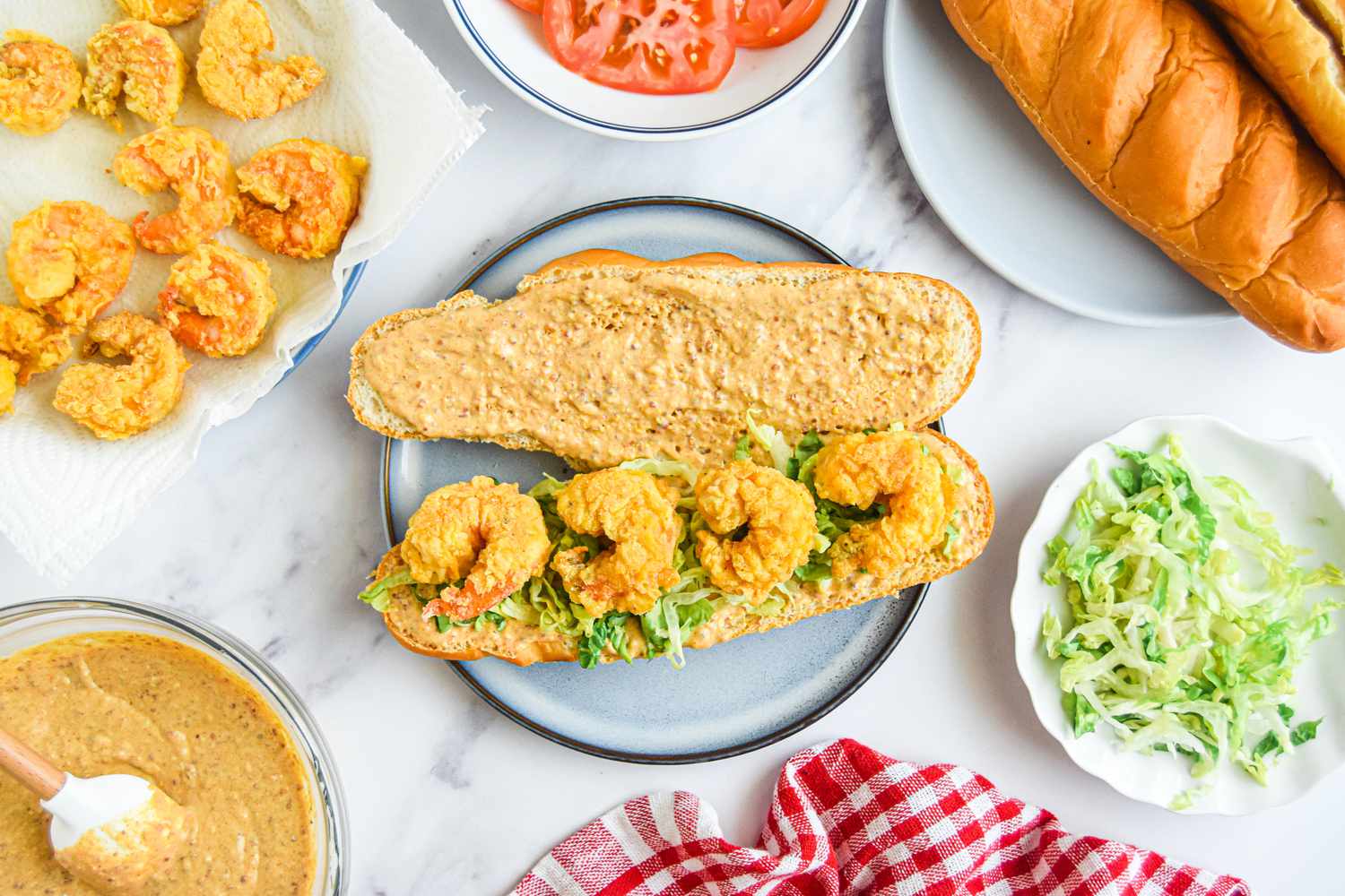 Cajun-Spiced Shrimp Po’Boy Sandwich