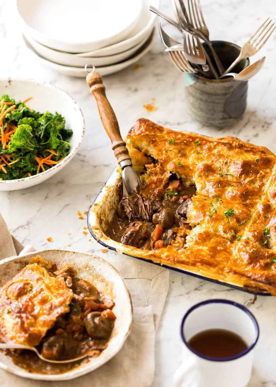 Flaky Beef and Mushroom Meat Pies