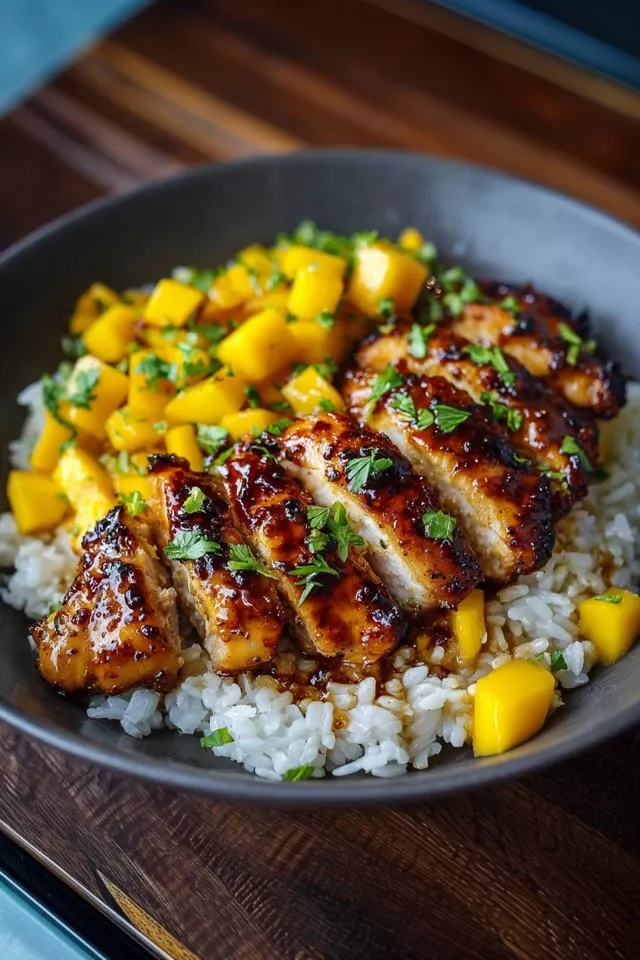 Pan-Seared Chicken with Mango-Pepper Glaze