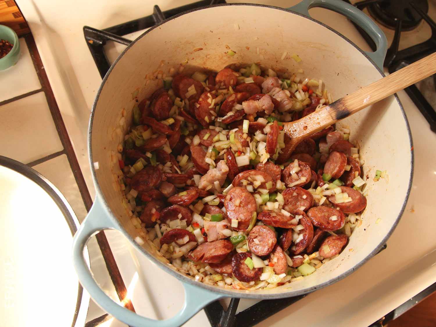 Andouille Sausage and Black-Eyed Pea Jambalaya