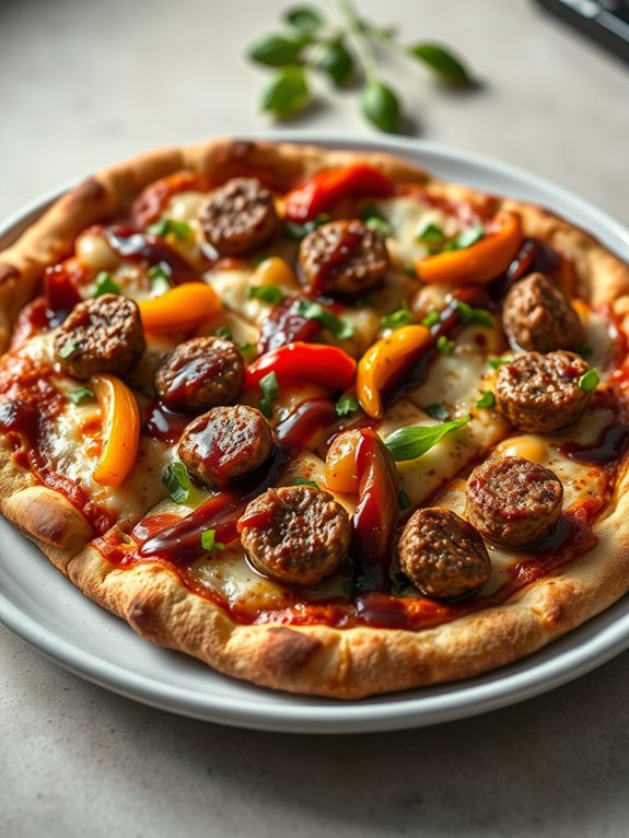Wood-Fired Italian Sausage and Roasted Pepper Pizza