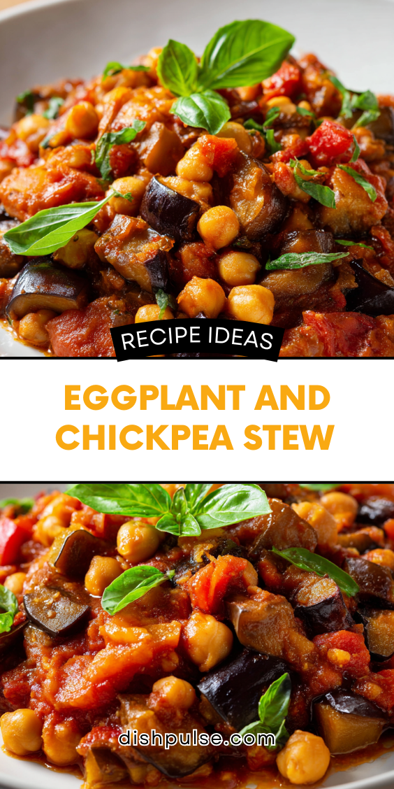 Charred Mediterranean Eggplant and Chickpea Stew