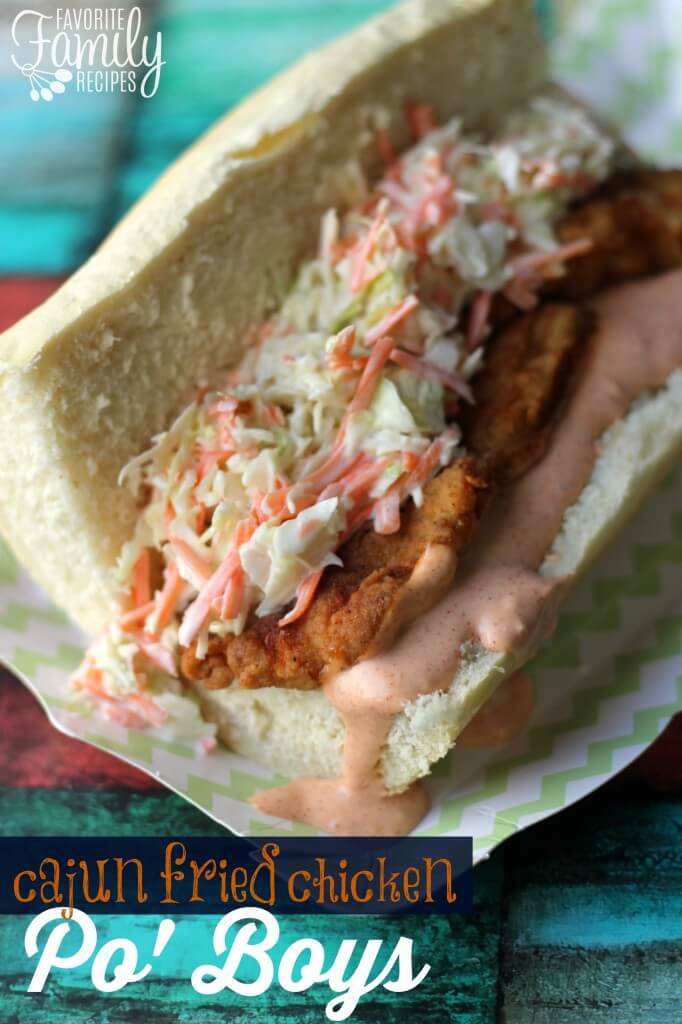Spicy Cajun Po’Boy Sandwich with Remoulade Sauce