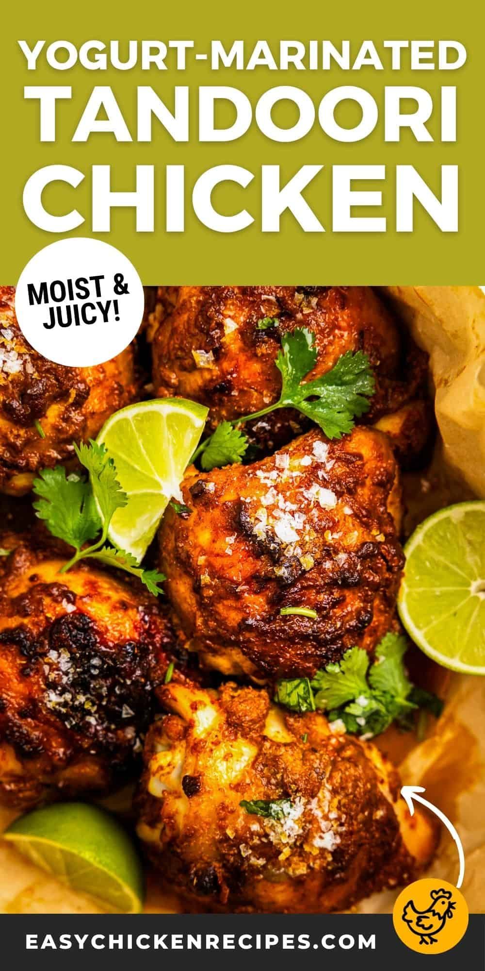 Tandoori-Spiced Chicken Thighs with Cilantro Yogurt Sauce