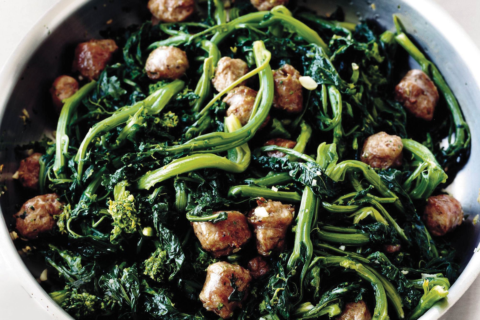 Wood-Fired Italian Sausage and Broccoli Rabe Pasta