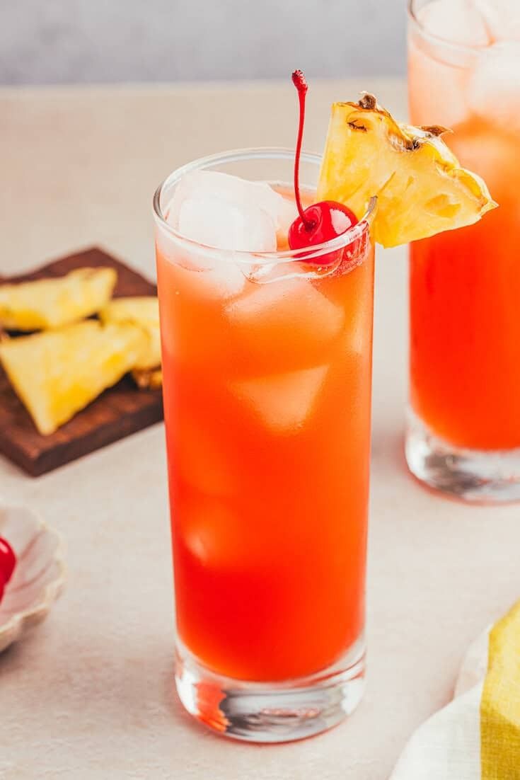 Spiced Planter’s Punch with Tropical Fruit