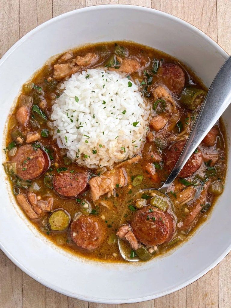 Spicy Creole Gumbo with Chicken and Andouille Sausage
