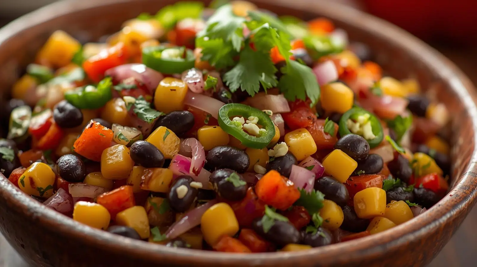 Grilled Cajun Andouille Sausage with Spiced Corn and Black Bean Salad