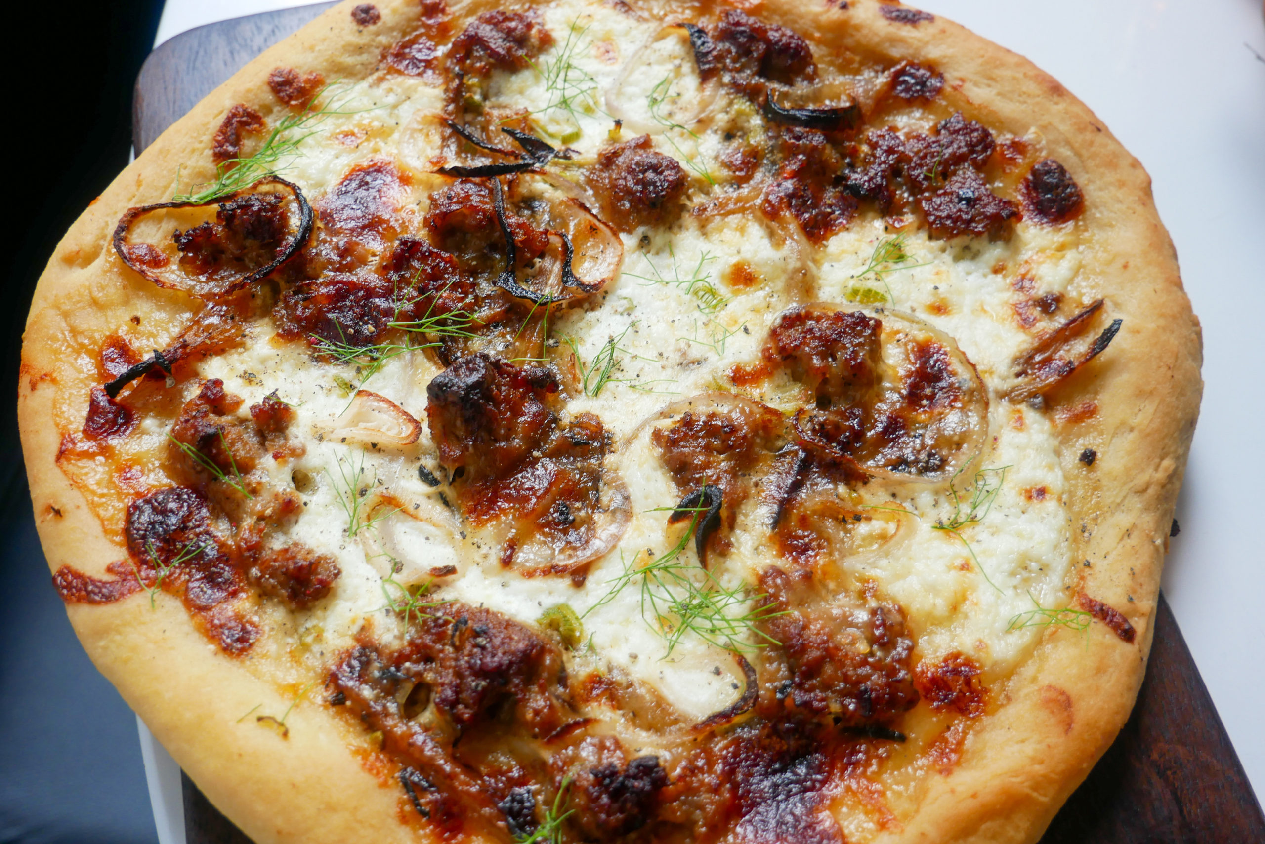 Wood-Fired Italian Sausage and Fennel Pizza