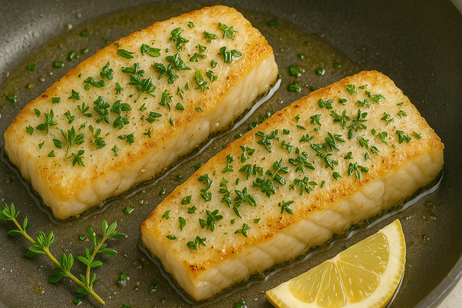 Pan-Seared Lake Michigan Whitefish with Charred Corn and Herb Vinaigrette