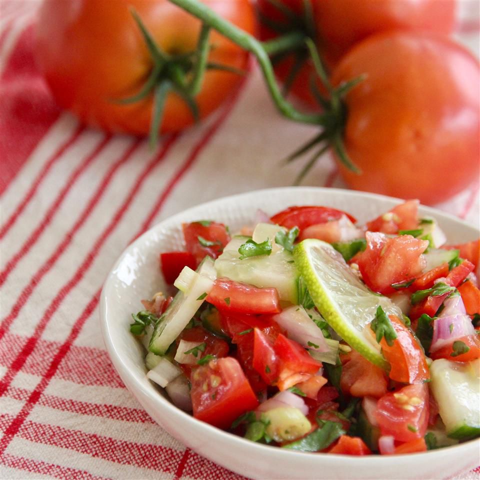 Vinagrete Brazilian Tomato and Onion Salad