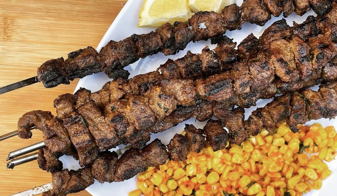 Grilled Beef Mishkaki Skewers with Spiced Marinade