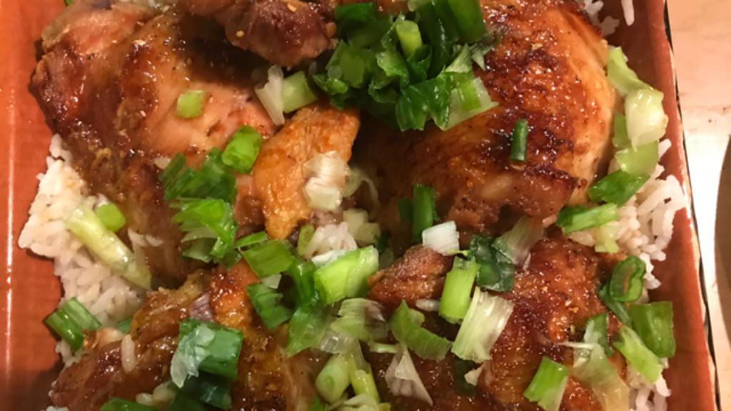 Honey-Ginger Glazed Chicken Thighs with Sesame Veggies
