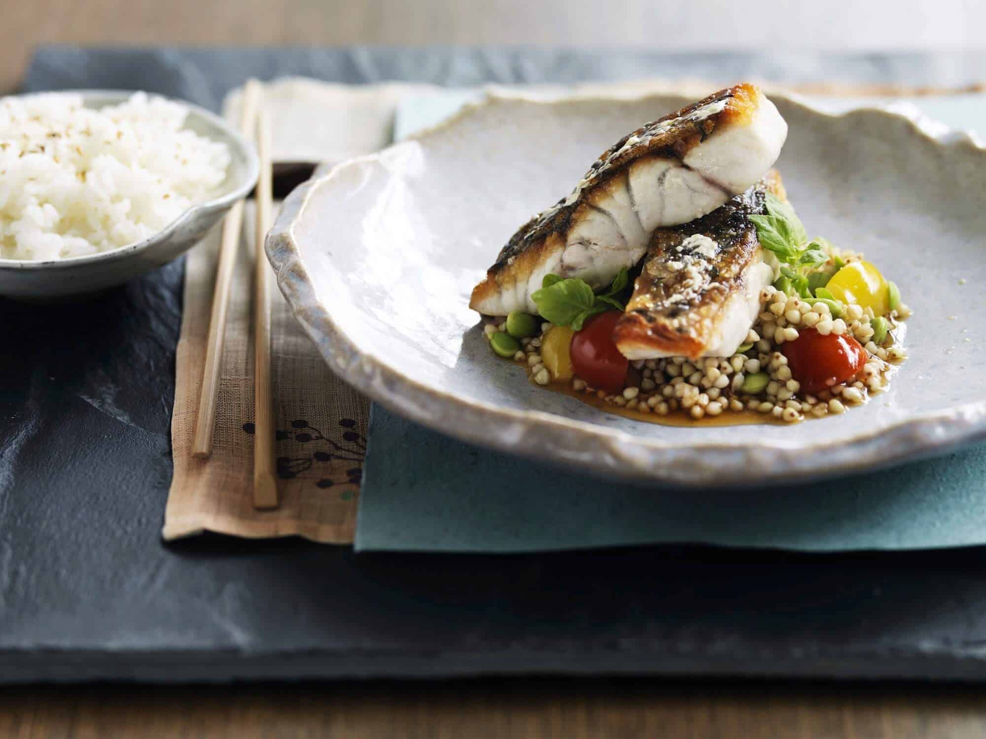 Pan-Seared Barramundi with Lemon Myrtle and Herb Salsa