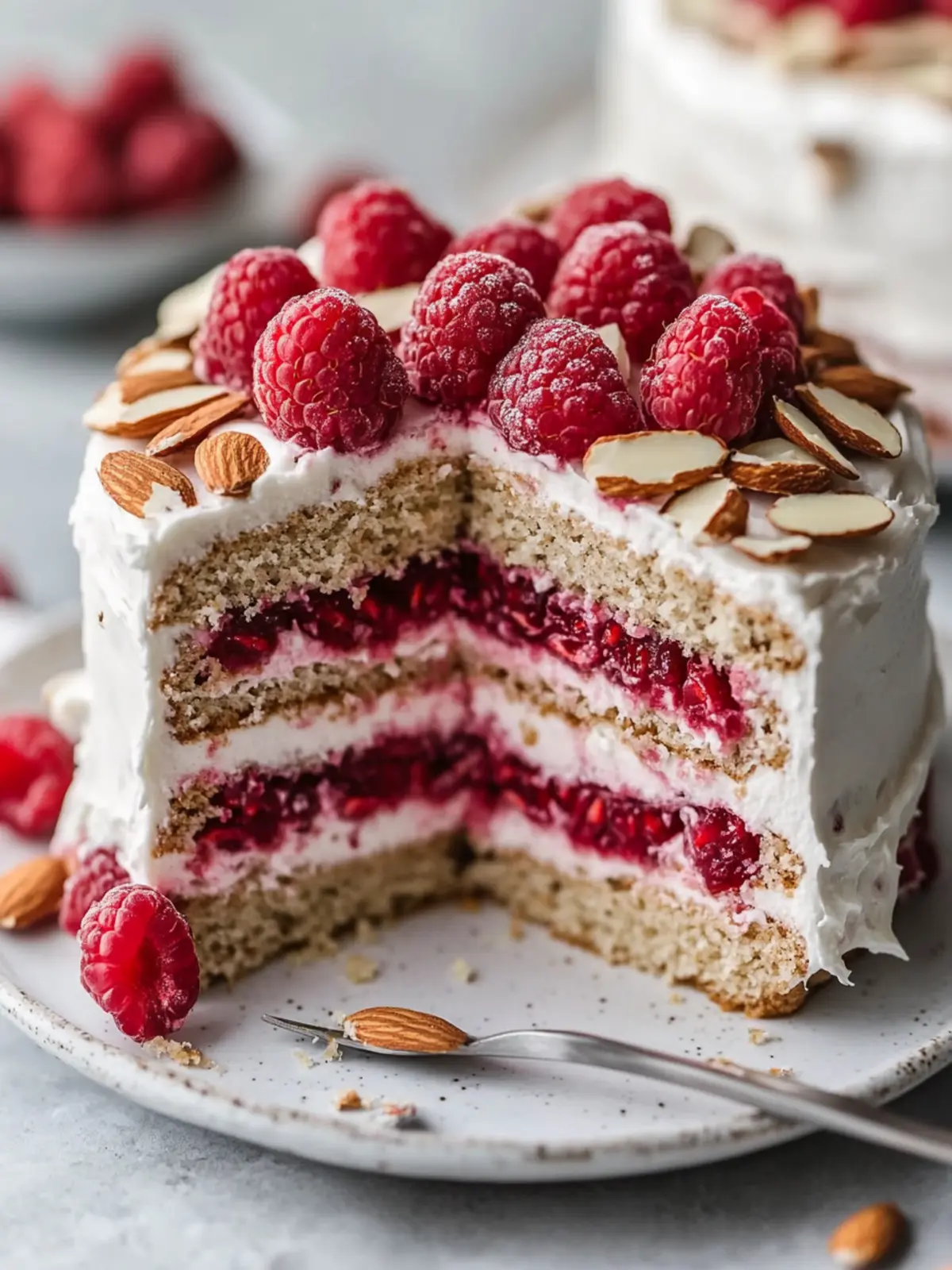 One-Bowl Raspberry Almond Sheet Cake