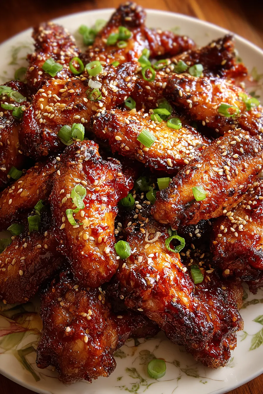 Cantonese-Style Honey Garlic Chicken Wings