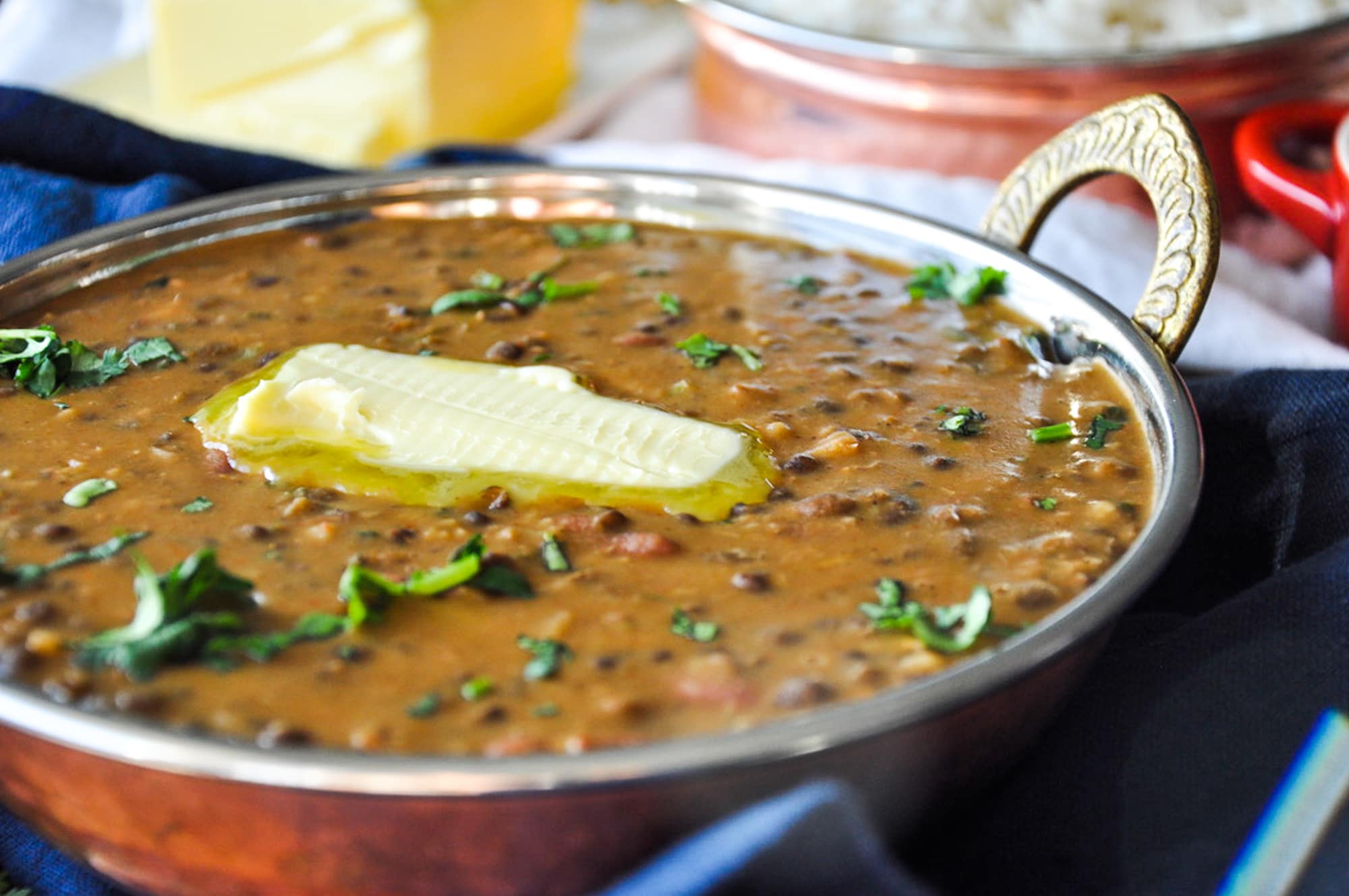 Slow-Simmered Dal Makhani with Cream and Butter