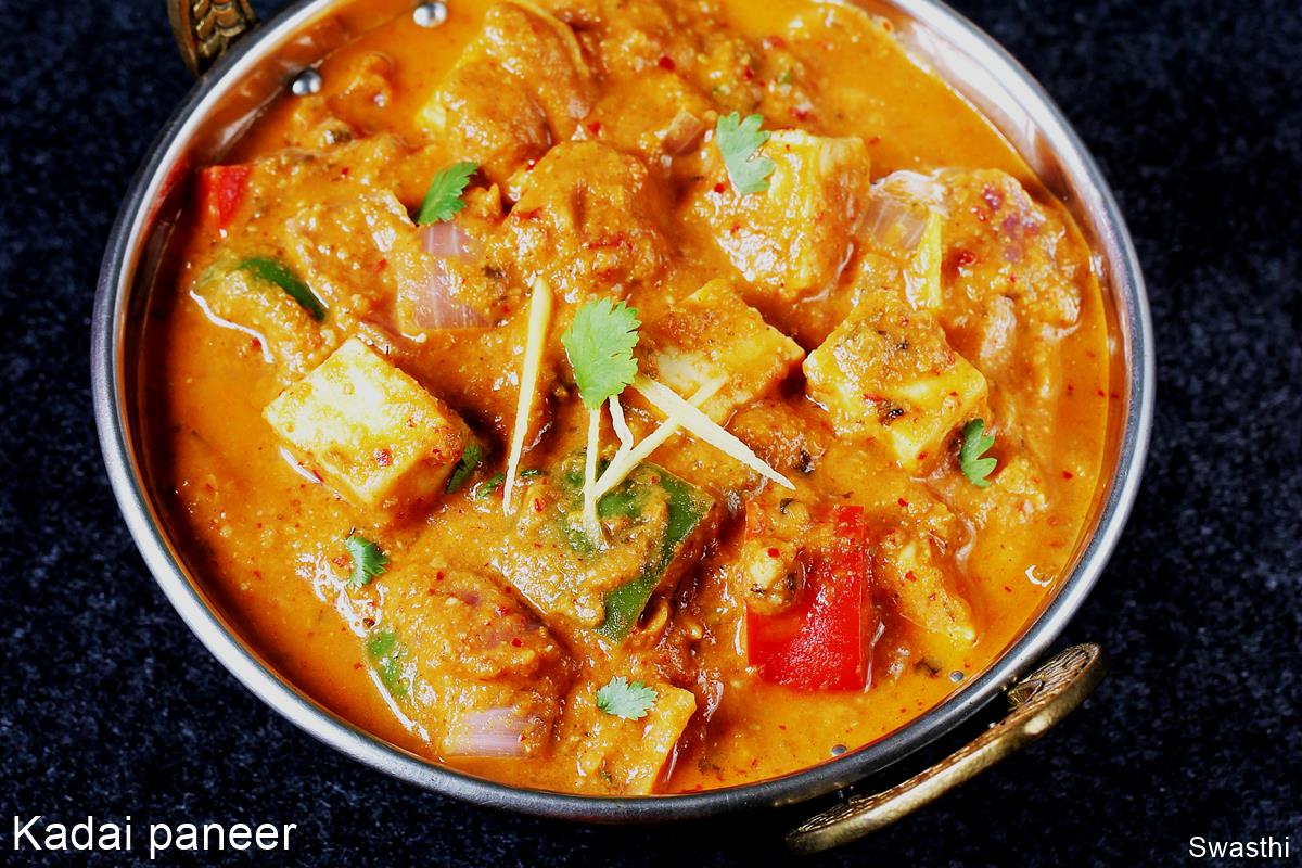 Kadai Paneer with Bell Peppers and Fresh Tomato Gravy