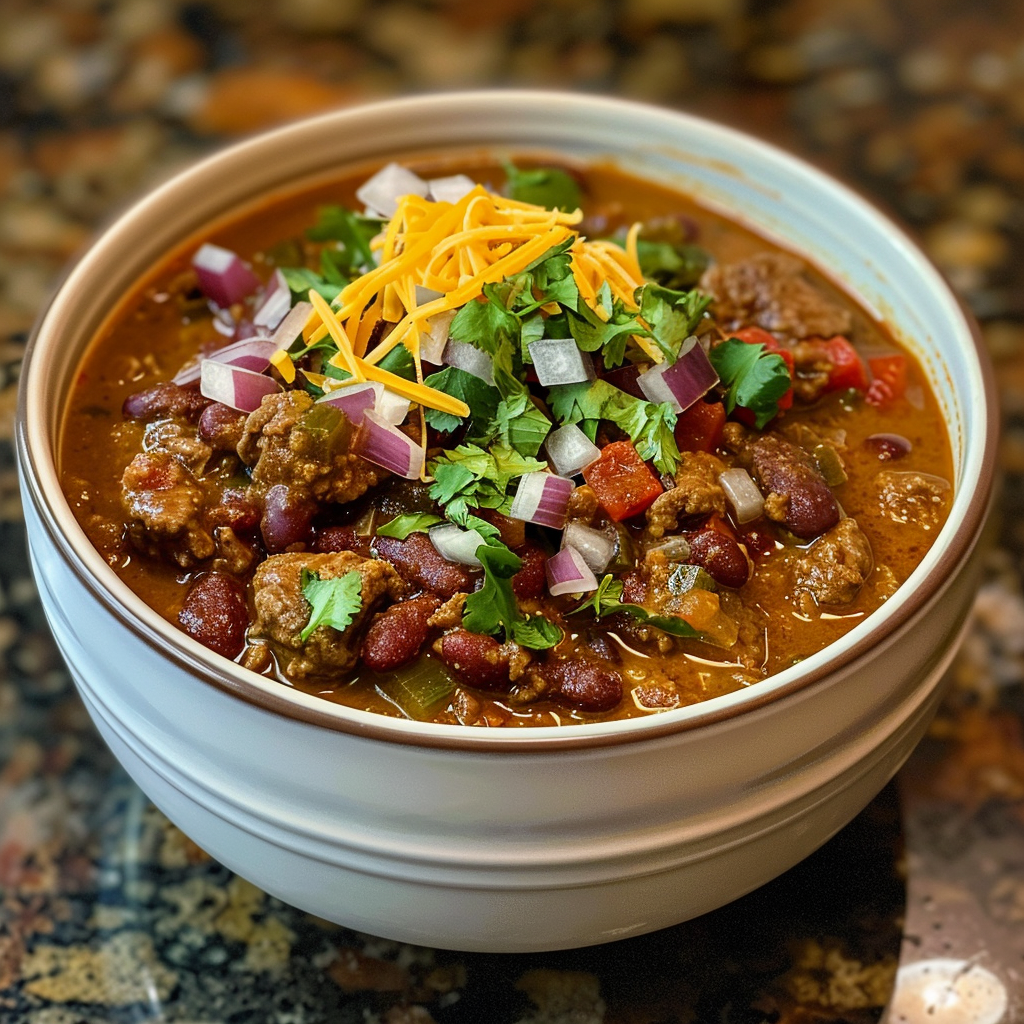 Slow-Cooked Beef Chili with Smoky Chipotle and Cumin