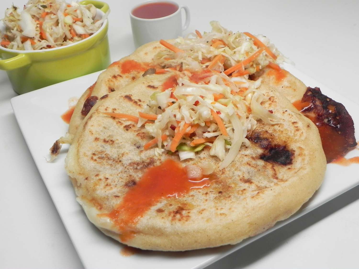 Pan-Fried Pupusas with Tangy Curtido Slaw