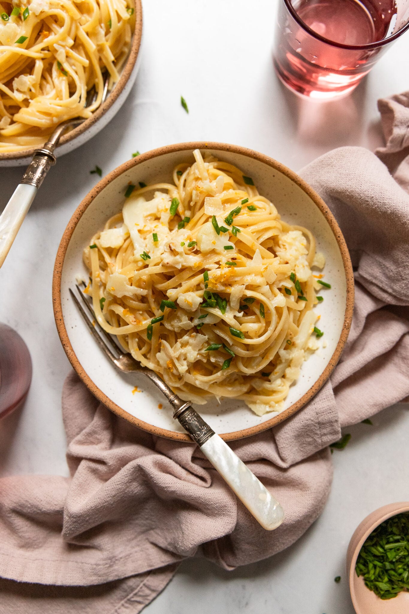 Aperol-Infused Orange Pasta with Herb Crust