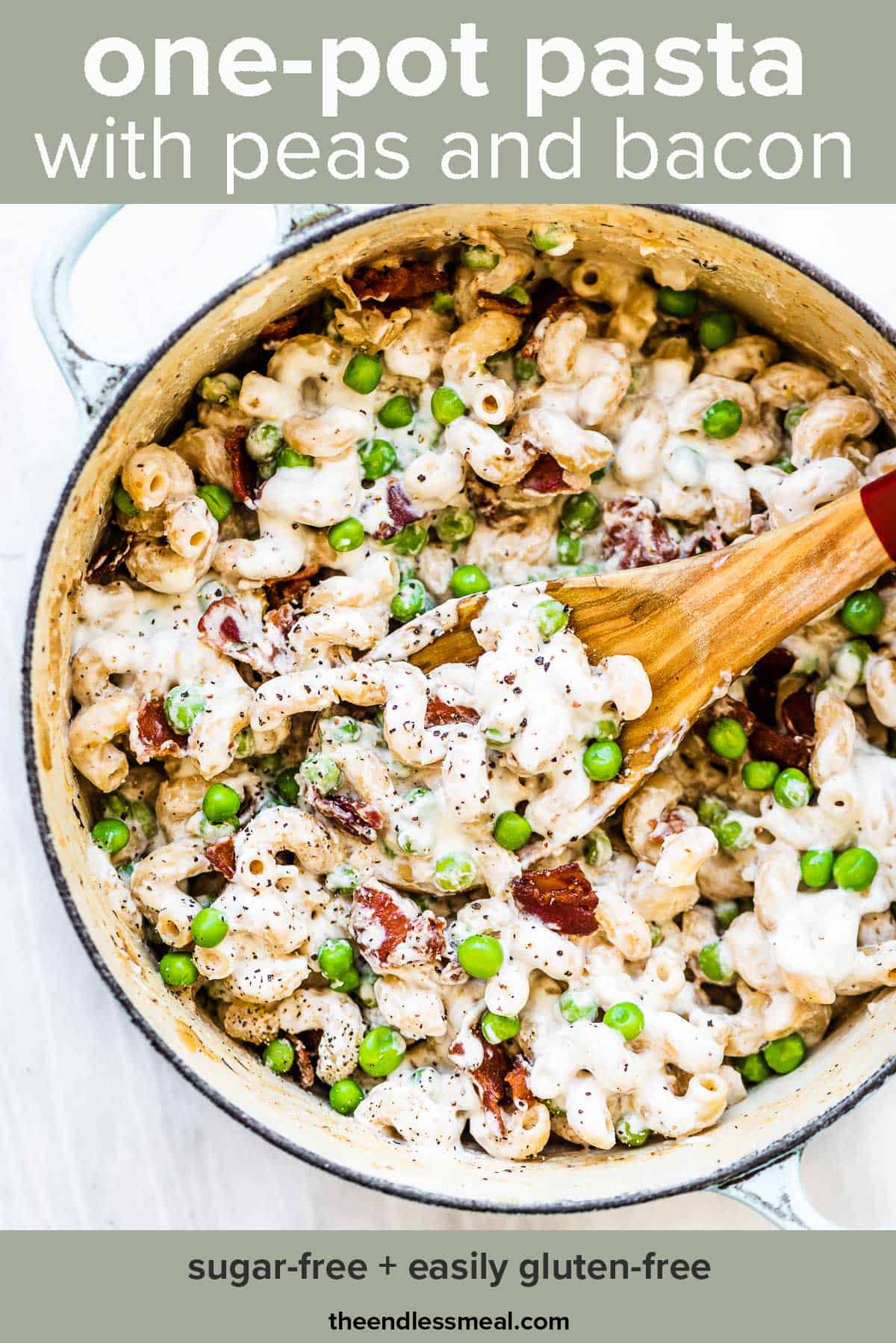 One-Pot Garlic Butter Parmesan Pasta with Peas